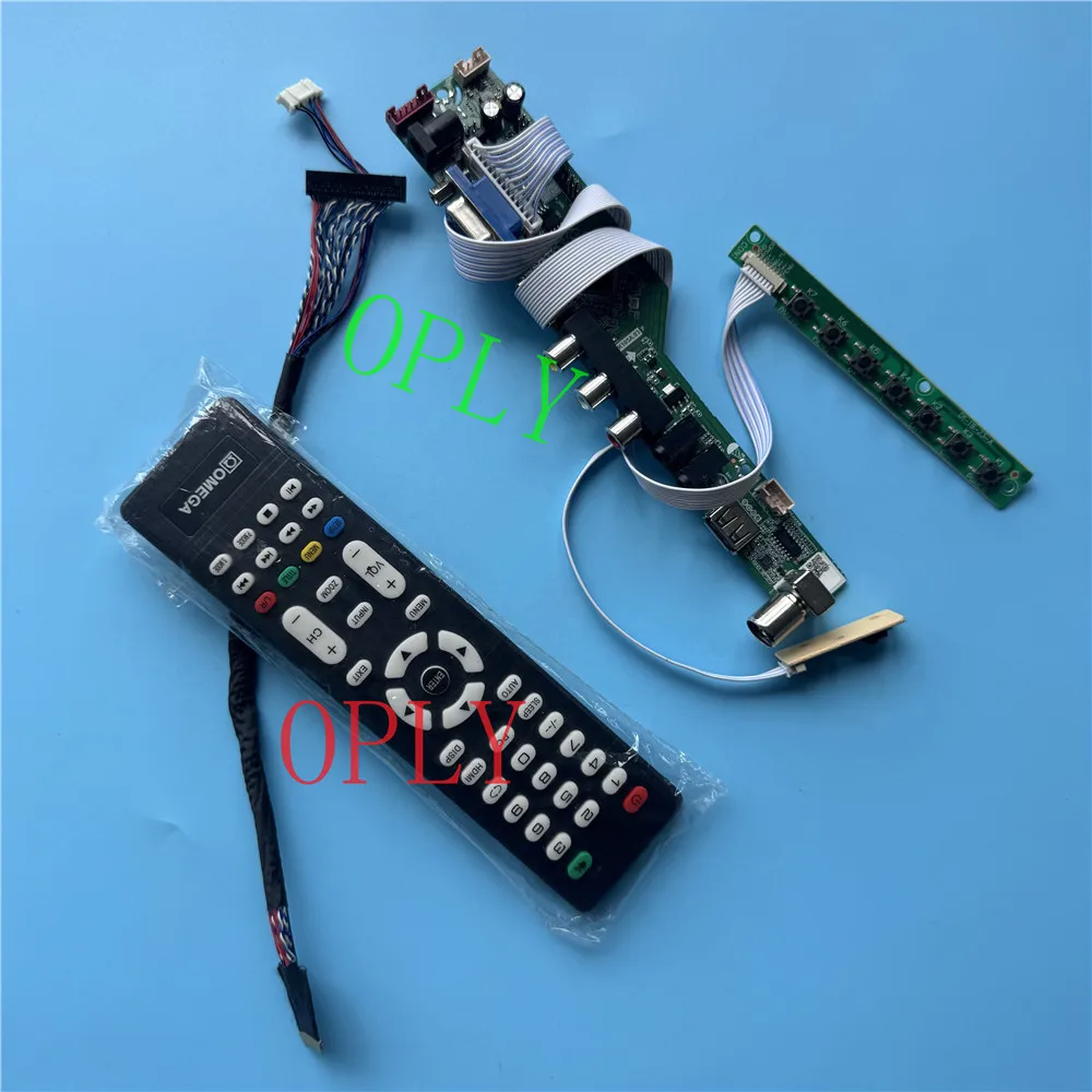 Kit de placa controladora de monitor de tela LED AV VGA Audio para LG LP156WF1 LP156WF1-TLC1 1920X1080 15.6" HDMI-compatível RF USB
