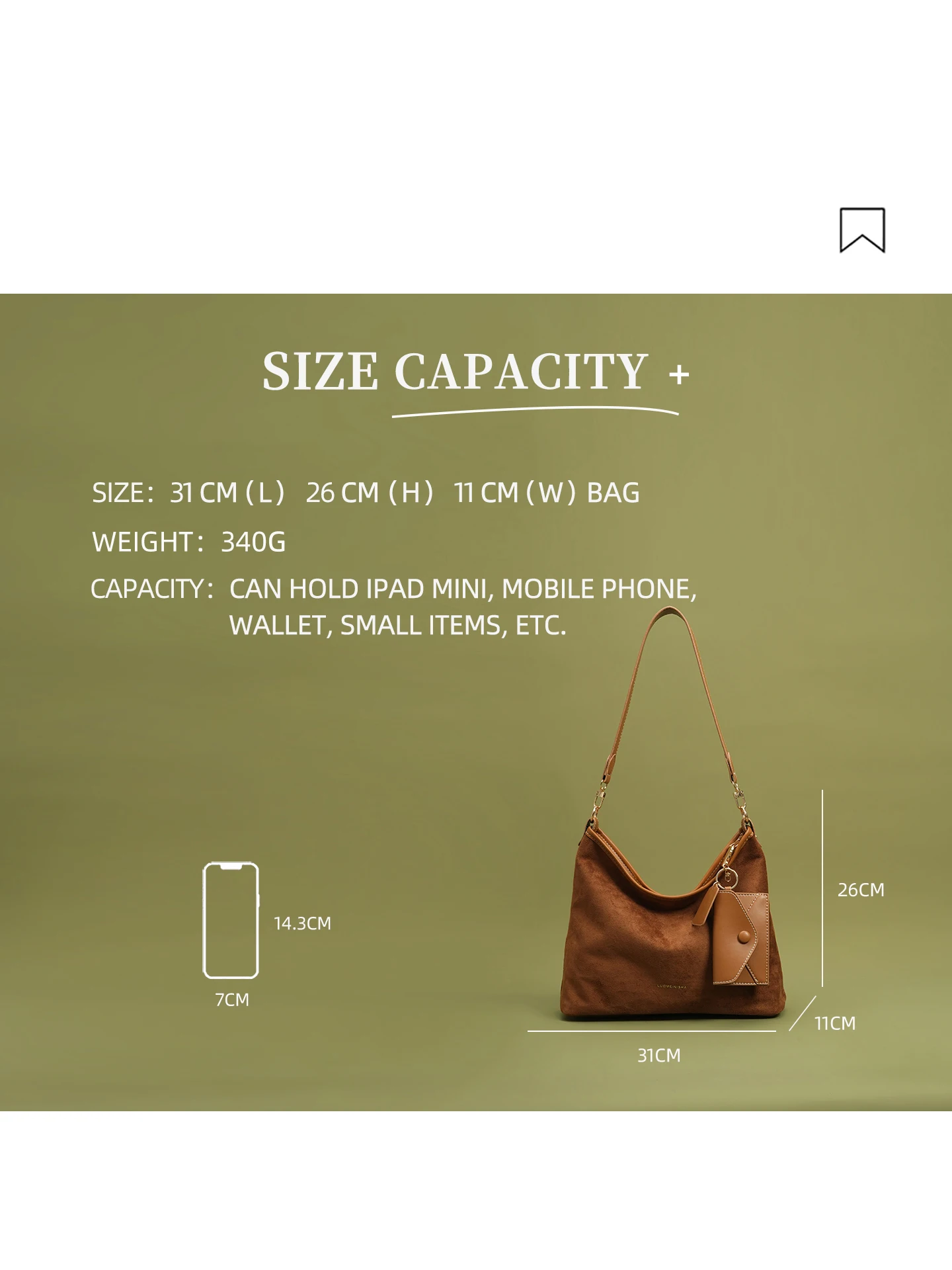 Retro Frosted Large Capaci Women's oulder Bag Casual Crossbody Bag for Autumn Winter Commuting Single shoulder armpit bag