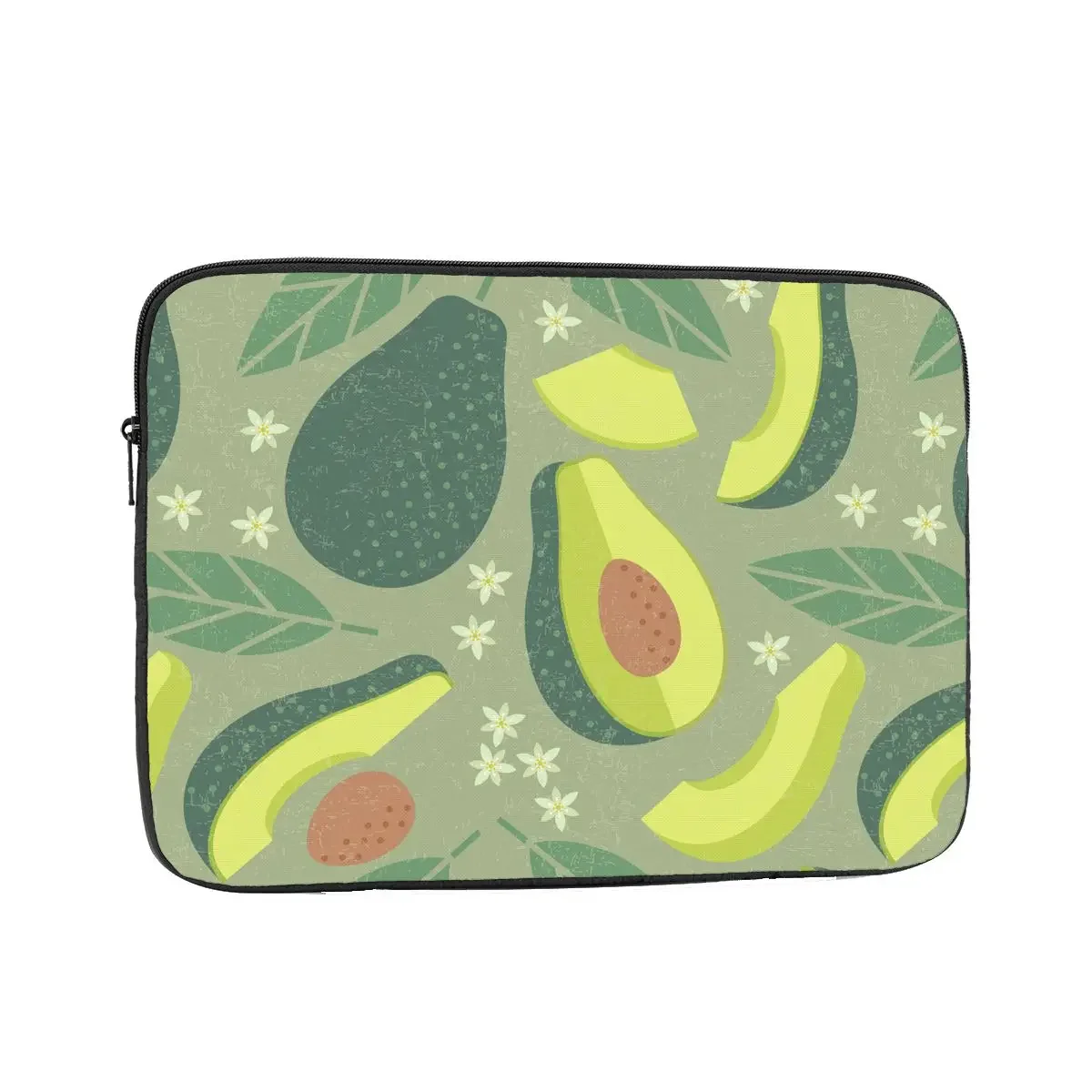 Funda de aguacate y flor Floral para ordenador portátil, bolsa a prueba de golpes para fruta, 12, 13, 15 y 17 pulgadas