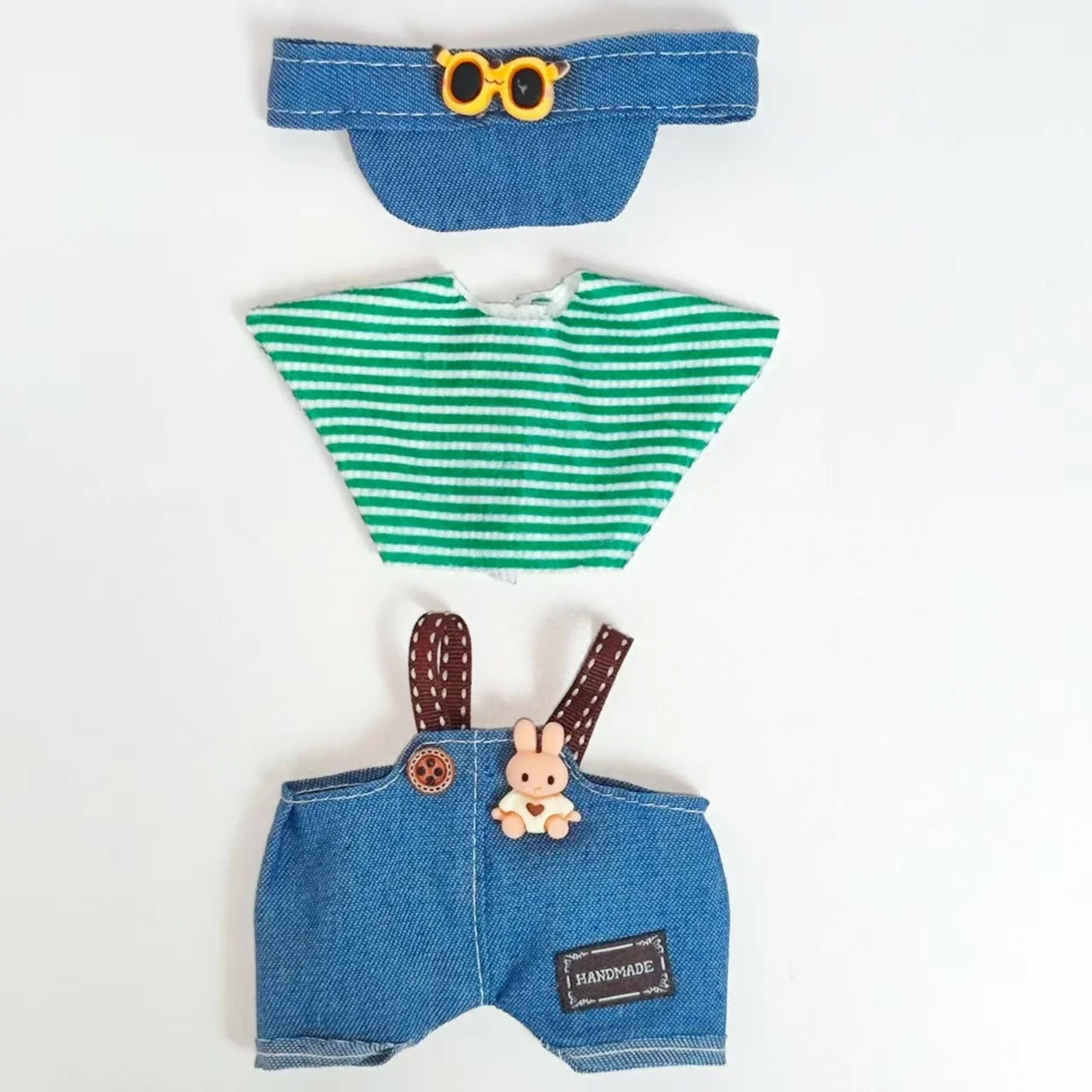 

Clothes for Labubu 15-17cm For labubu clothing accessories for v2 v1 idol doll clothing fashion cute striped cosplay dress