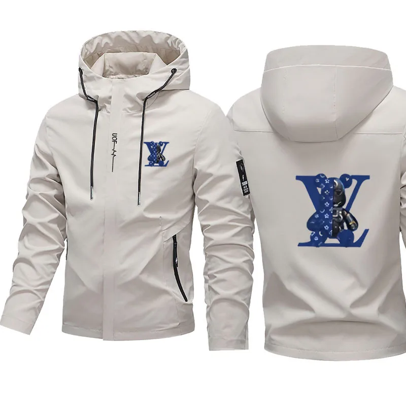 

Men's Spring Jacket New Fashionable, Casual, Comfortable, Windproof, Printed Outdoor Sports Top