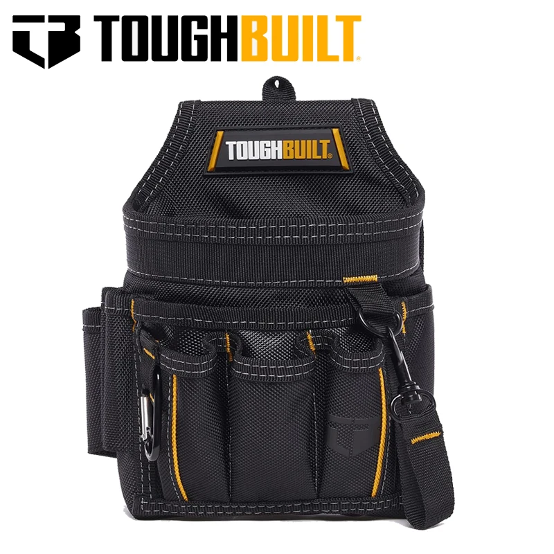 TOUGHBUILT TB-229 Electrician Pouch Polyester Wear Resistant Tool Storage Portable With Soft Padded Waist Belt ToolBag