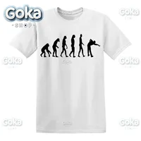 APE HUMAN SNOOKER EVOLUTION  Graphic T Shirts Mens Clothing Tees Cotton Women Printed T-shirt Y2K Clothes Cute Funny Tshirt
