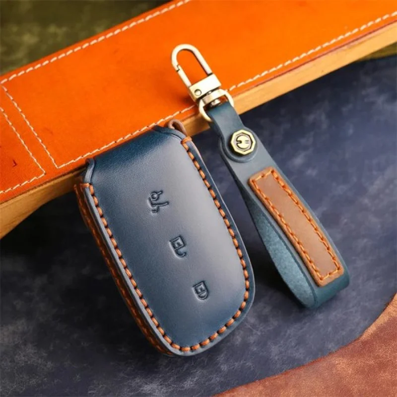 

A+ Leather Car Key Case Cover For LYNK&CO Z20 Z10 24 Protection Shell Bag Keychain