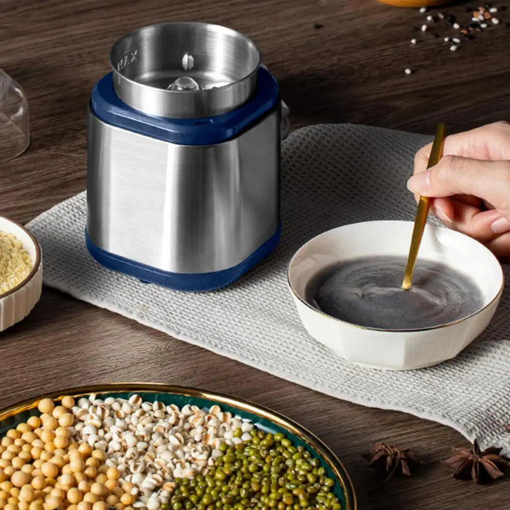 200W Mills Herb Spice Grinder Low Noise Even And Fast Grinding Stainless Steel Electric Coffee Bean Grinder Kitchen Supplies