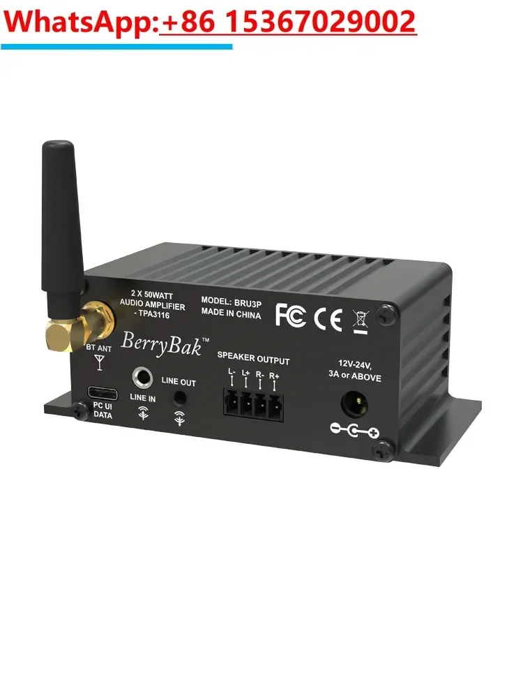 Computer UI tuning Bluetooth 5.0 digital power amplifier TPA3116 stereo power amplifier 2X50W BRU3P