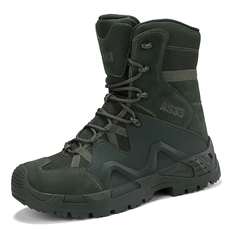 

Tactics Combat Training Boots Male Outdoors Camping Anti-slippery Big Size 46 47 Hiking Shoes Forest Hunting Shoes Men