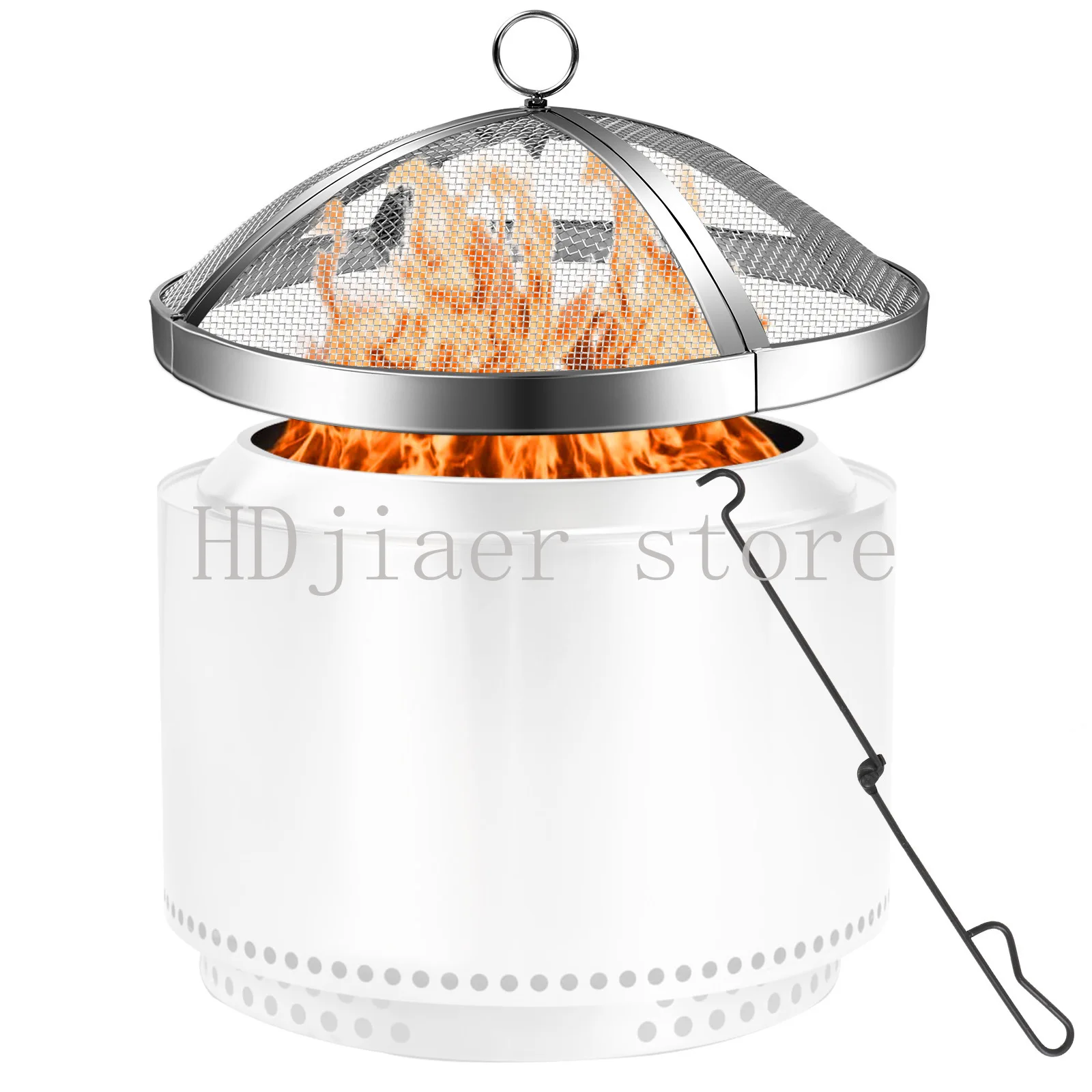 

New Solo Stainless Steel Fire Pot Cover, Fire Pit Spark Cover, Outdoor Suitable for Backyard/Beach/Camping