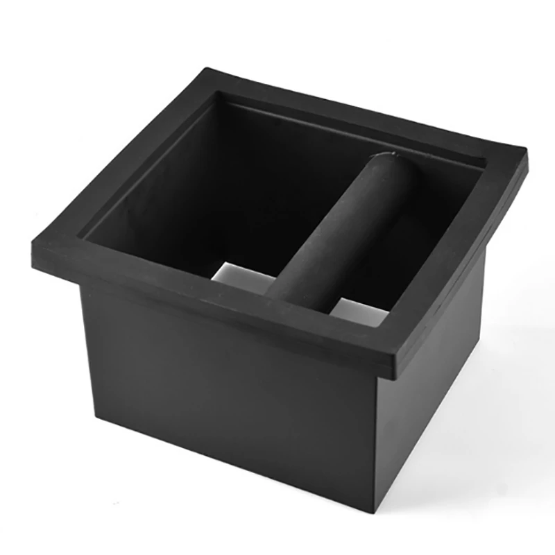 

A06P-Shock-Absorbing Coffee Machine Beat Box Anti-Slip Coffee Grinder Trash Bin with Knock Bar for Barista