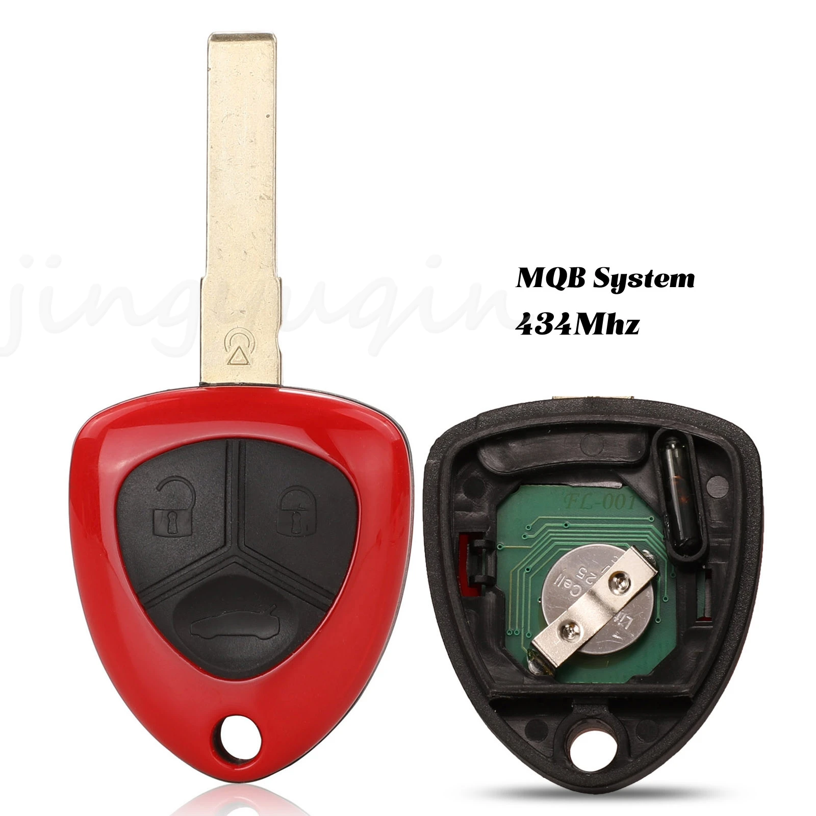 jingyuqin Remote Smart Car Key 433MHZ Complete Key For Ferrari 458 Italia California 599 GTB Fiorano FF ID48 Chip MQB System