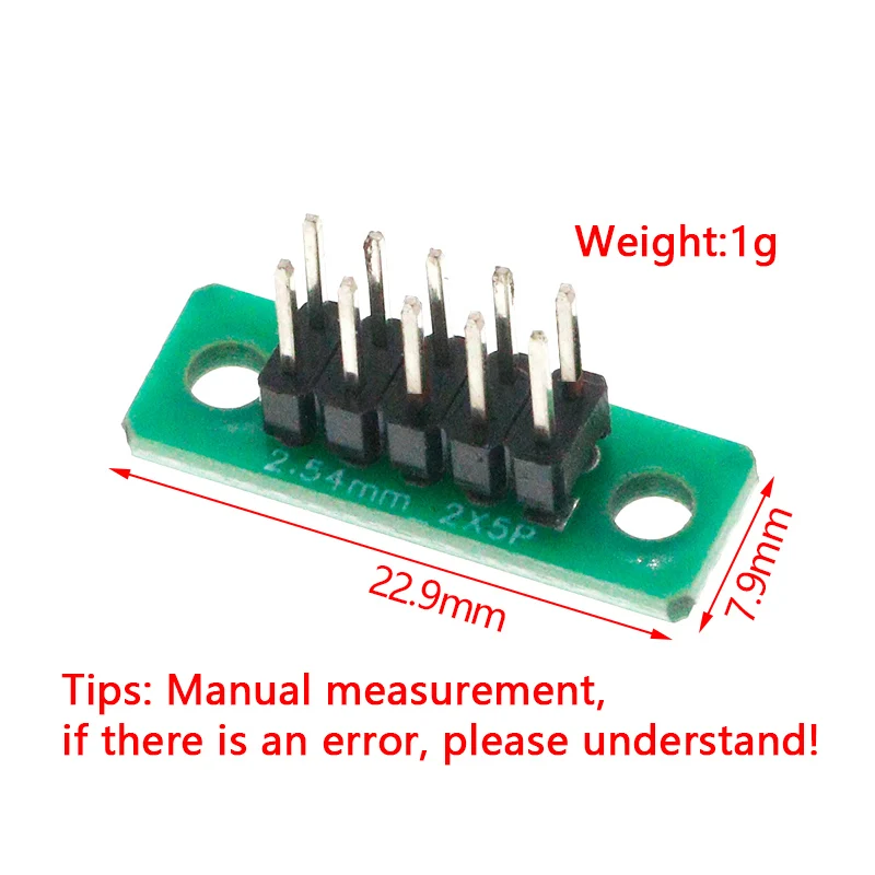 1pcs/5pcs/10pcs 2.54mm DuPont terminal block pin header 2mm 2 row *5/6p needle splitter pin header