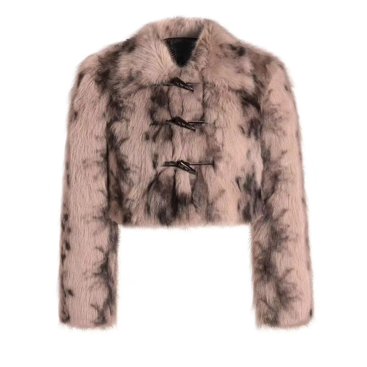 Nepbontjas Lange jassen Dames Mooi werk Dames Chinese stijl Patroon Ganzendons Warme harige buitenjas Formeel Casual All-Match