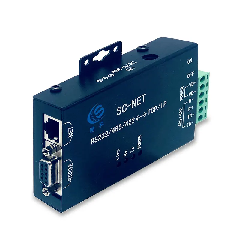 

Интерфейс преобразования RS232/RS485/RS422 в Tcp/ip, преобразователь двунаправленного сетевого порта SC-NET промышленного класса