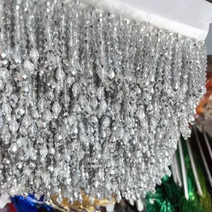 Kleidungskleid mit Perlenspitze, Beulen, Spitzendekoration, Schuhverzierungen, Weiß und Schwarz, hängende Vorhang, RS2229, 37 Farben 12 Hauptverkaufsgewebe schwarzes Nähen - №12