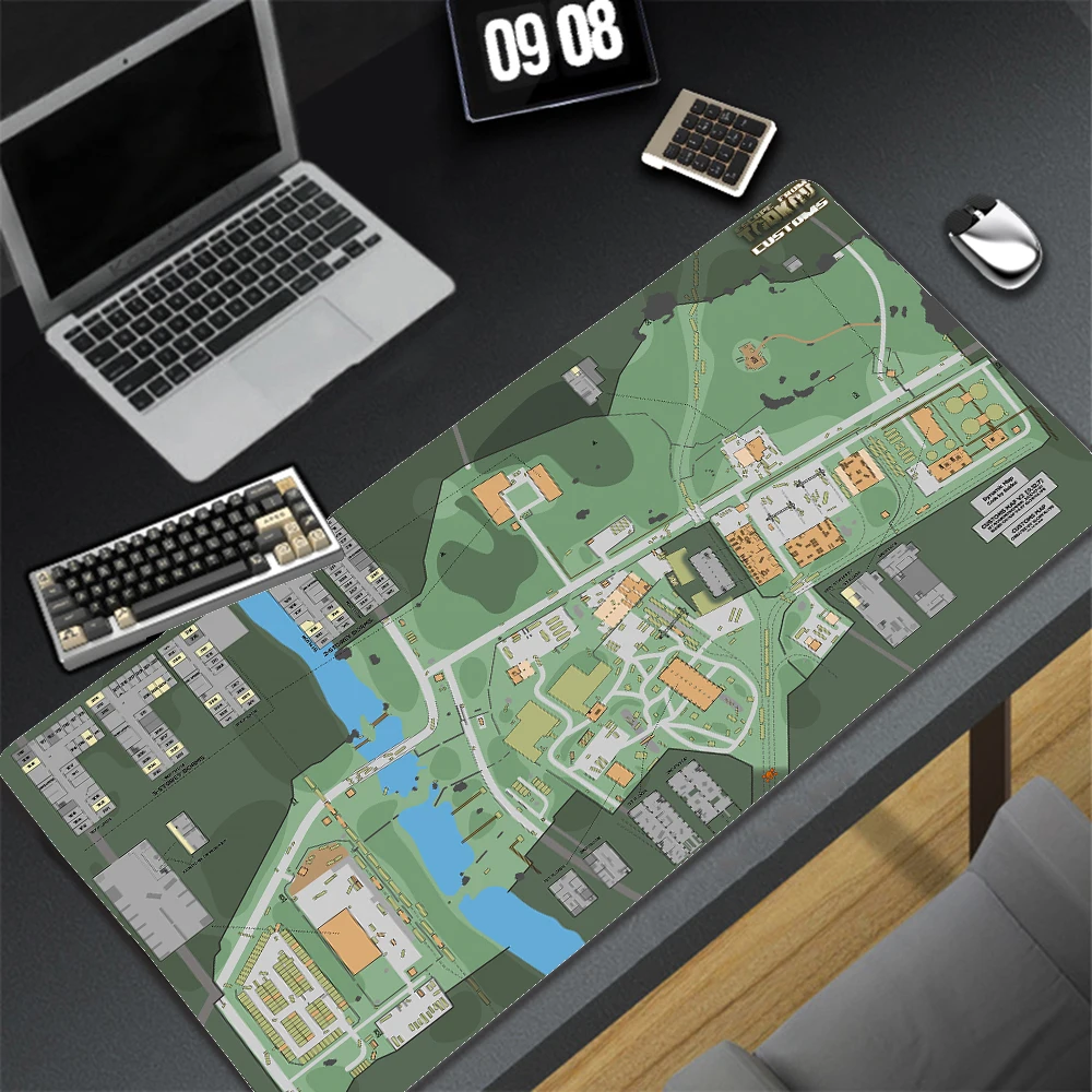 Escape from Tarkov Gaming Large Mouse Pad, Desk Mat, Desktop Accessories, Gamer Map, HD Print Smooth, 900X400 Xl