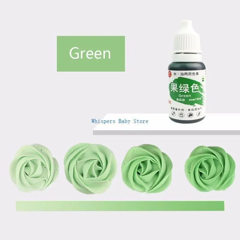 U90E 10ml Coloring Liquid Dye Pigment Baking Fondant Cooking Colorant