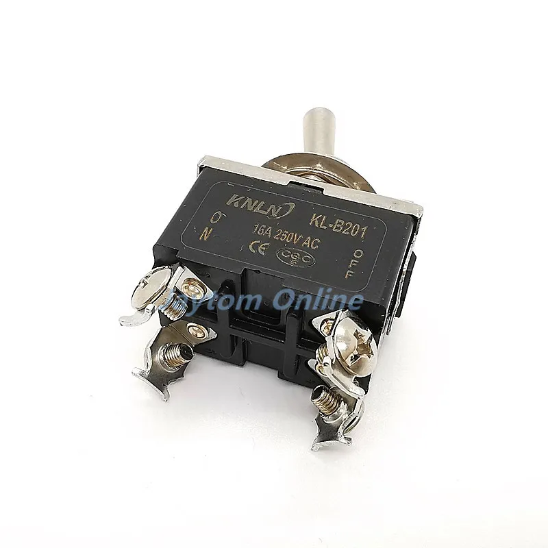 1PC Locking Switch Toggle Switch 4 Pins 2 Positions Screw ON OFF Silver Contacts 16A/250VAC