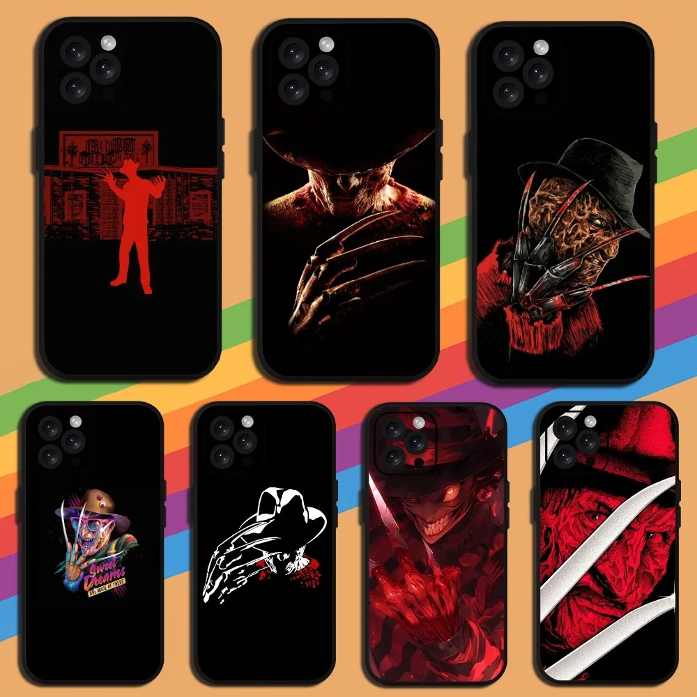 Frightening  F-Freddy K-Krueger  Phone Case For iPhone Mini 11 12 13 14 15 Pro XS Max X Plus SE XR Shell