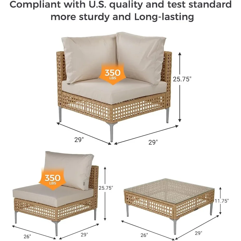 12-Piece Patio Furniture Set with 47