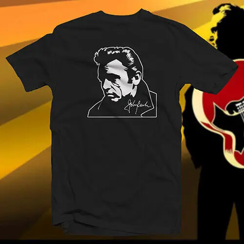 Johnny Cash 3 Baumwolle T-Shirt Mann in Schwarz Ich verletzte mich Country Gospel