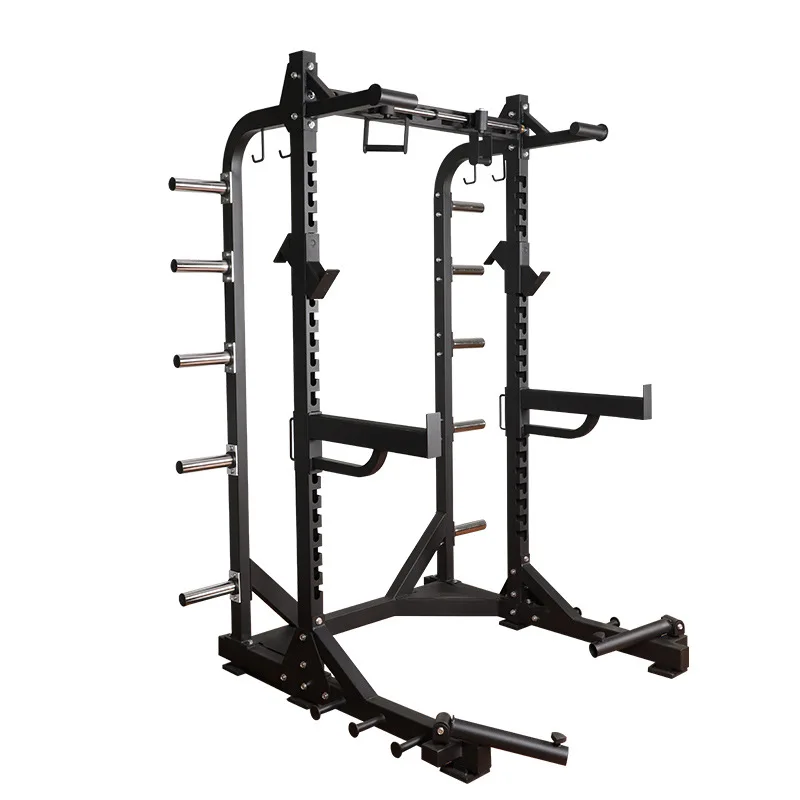 

Gym Use Bodybuilding Weight Lifting Strength Training Adjustable Squat Rack 2