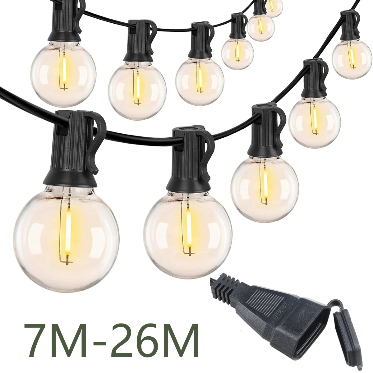 110 V/220 V chaîne extérieure lumières LED G40 feston fée Patio guirlande lampe de mariage rue Camping jardin fête décoration lumières