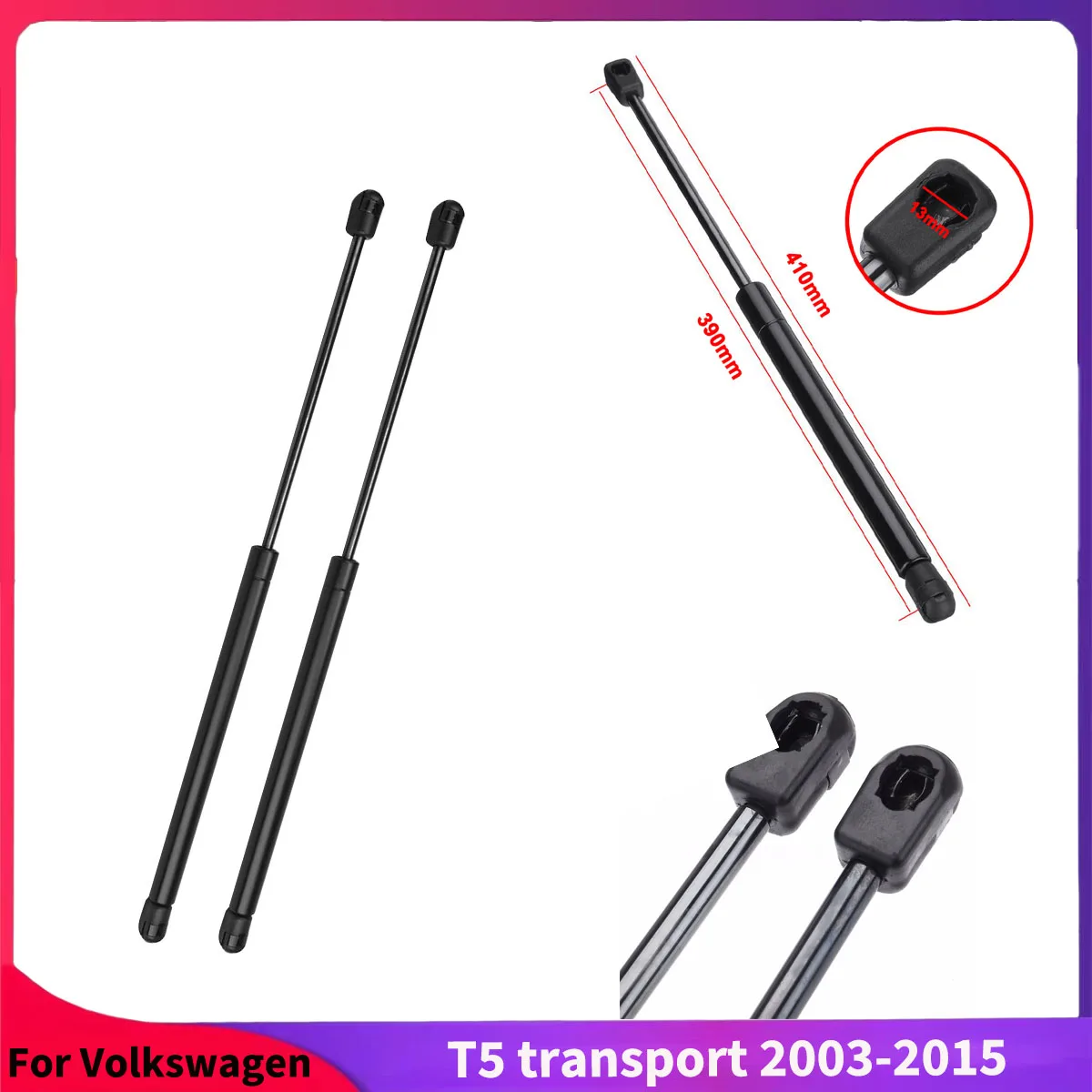 

For Volkswagen T5 Transport Vehicle Caravelle 2003-2015 Strut Bars Engine Hood Accessories Gas Spring Hood Buffer Rod Tuning