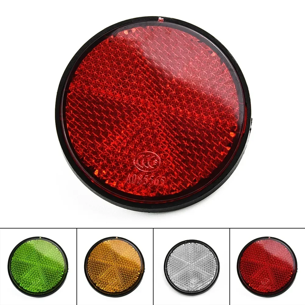 Universal Bicycle Motorcycle Reflector Round Warning Strip Car Bike Moto Reflector Stickers Safety Reflective Bike Accessories