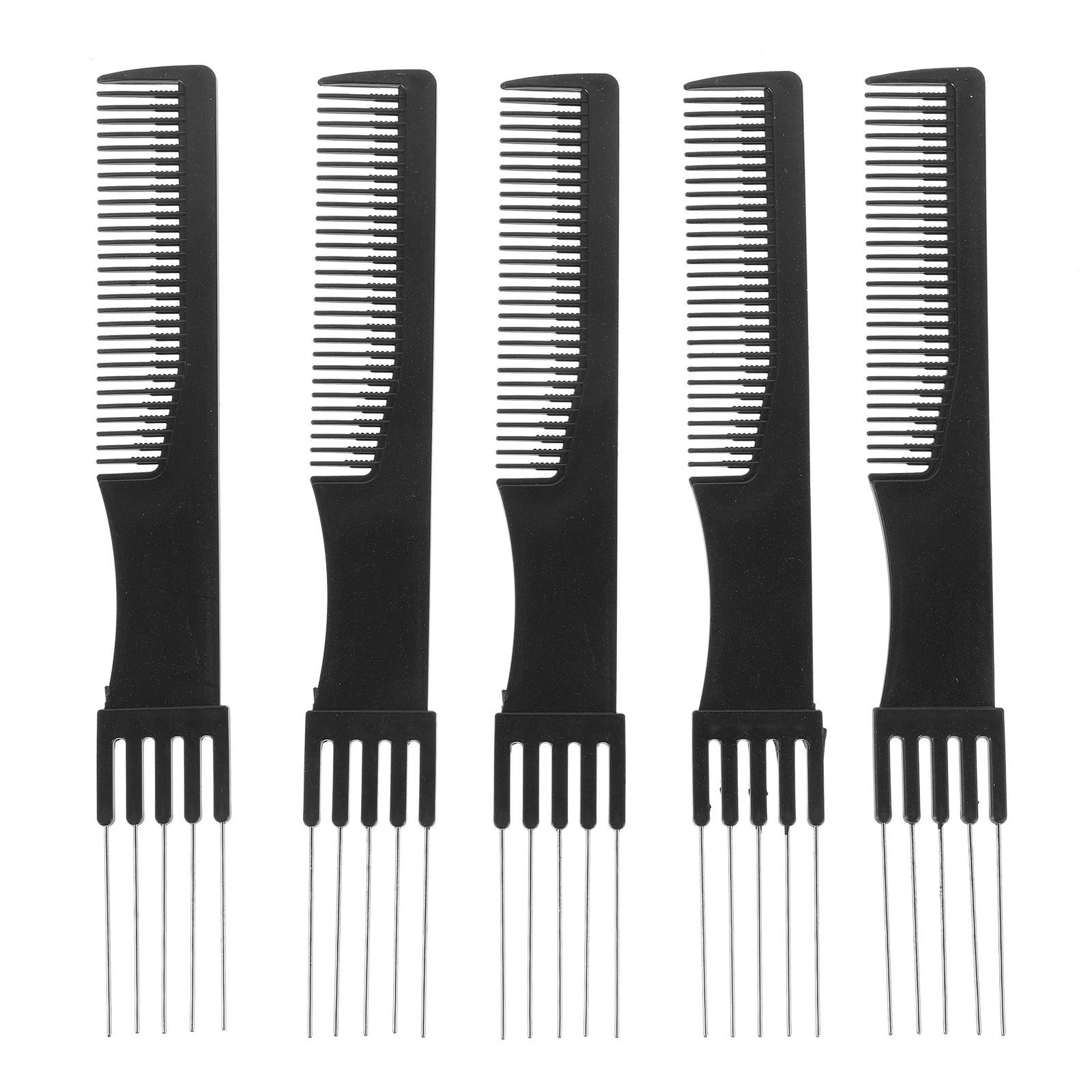 

5Pcs High Quality Steel Needle Fork Comb Hair Styling Tool Ergonomic Design for Different Hairstyles Hair Pick Comb