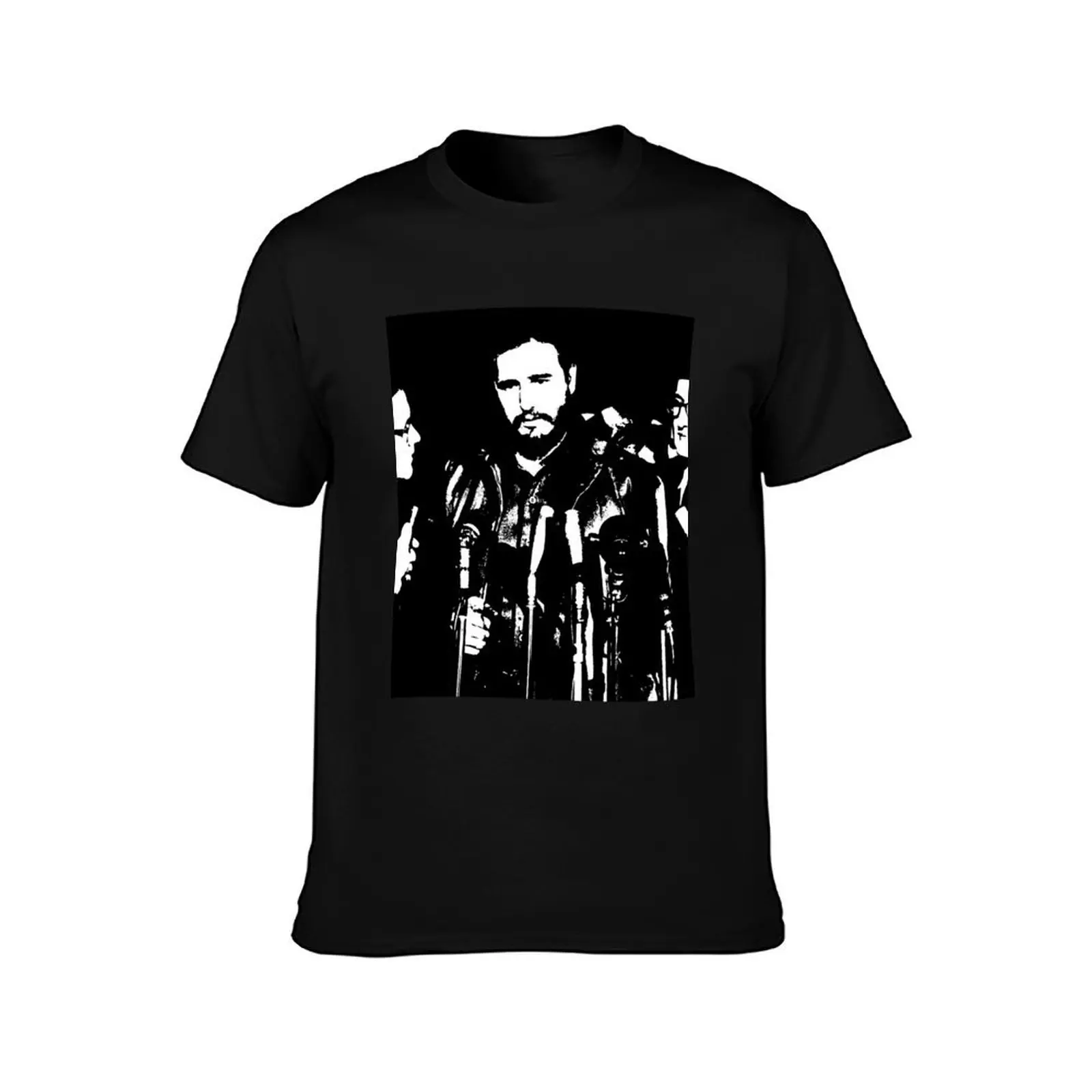 Fidel Castro T-Shirt Big Size Short Sleeve Tee for Men
