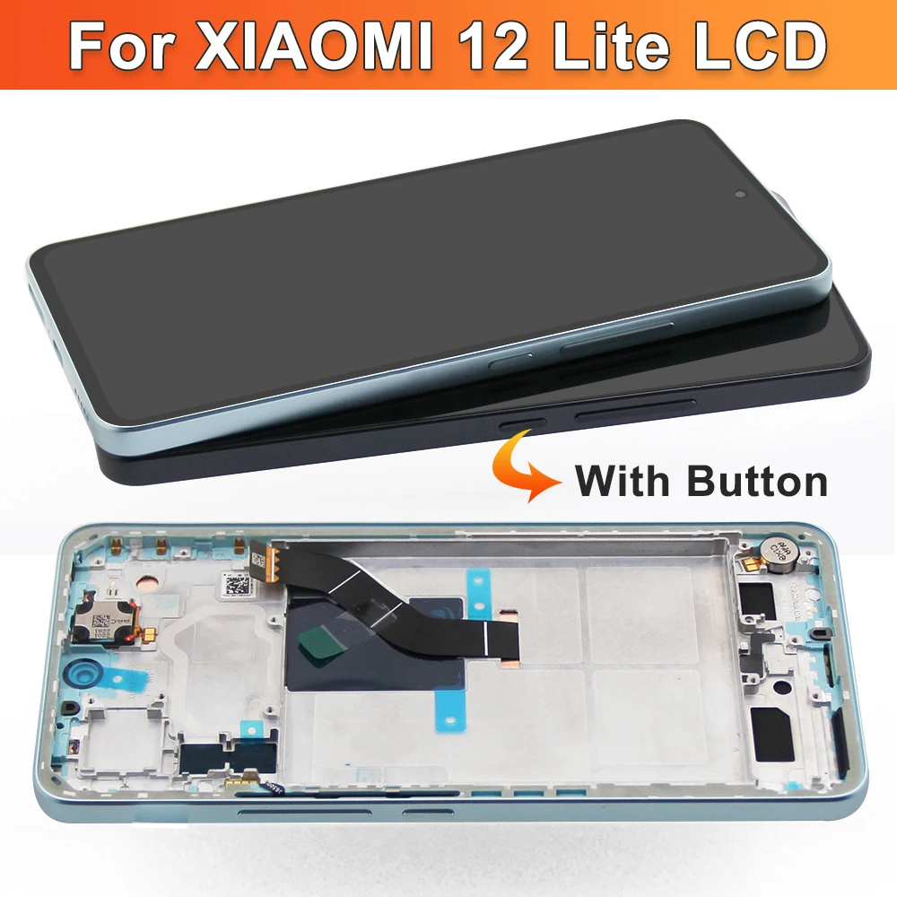 Super AMOLED For Xiaomi Mi 12 Lite LCD Display Touch Screen Panel Digitizer Replacement 6.55\