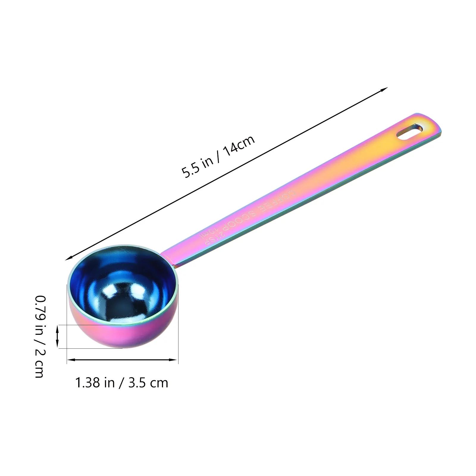 Stainless Steel Coffee Measuring Scoop Long Handle 15Ml Accurate Coffee Powder Milk Powder Sugar Measuring Spoon Kitchen Scoop