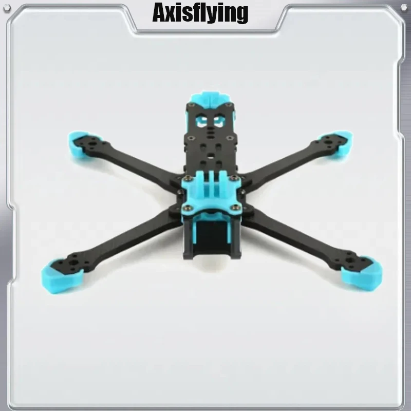Axisflying MANTA 5 inch Carbon Fiber Squashed X Frame Kits 238mm Wheelbase 5mm Arm Thickness for RC FPV 5inch Freestyle Drone