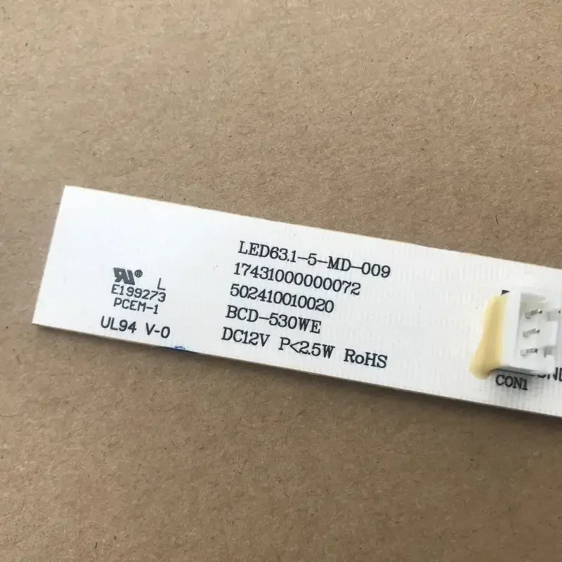 Refrigerator Universal LED Board Light For Midea17431000000072 502410010020  DC12V 63.1-5-MD-009