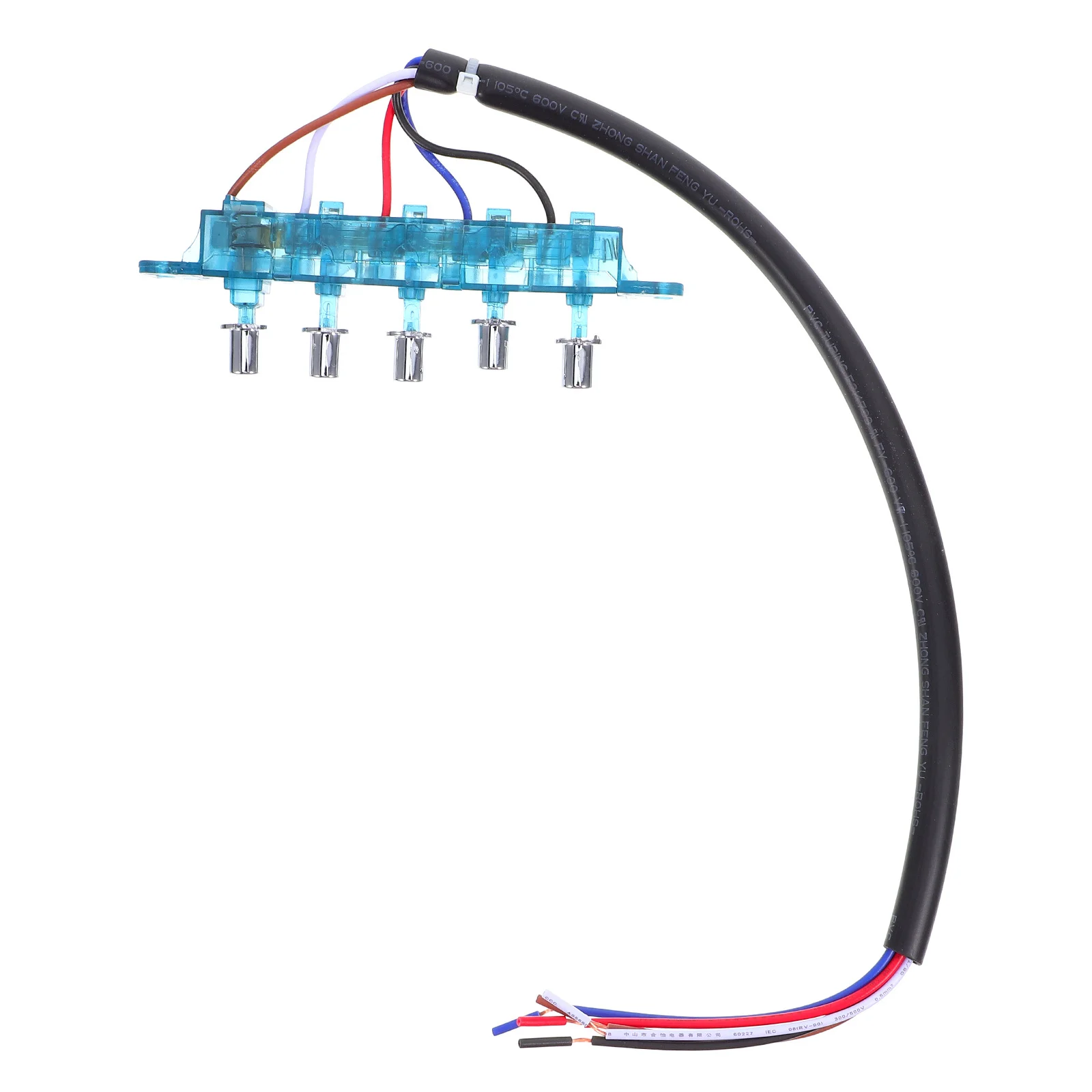 

5-Pcs Oil Extractor Switch 5-Button Control Board Universal Replacement For Range Hood Durable Light Switch Module Repair Part