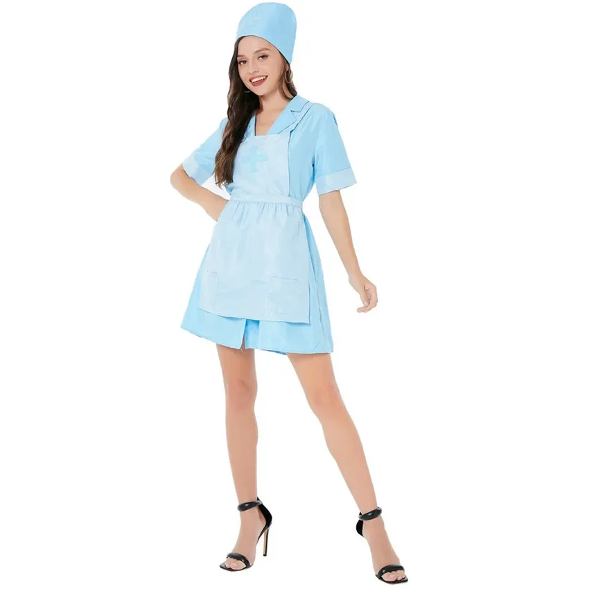 Halloween Women Sexy Nurse Fancy Dress Role Play Uniform