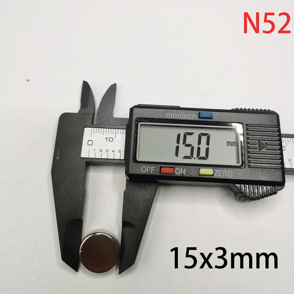 N52 15x3mm Standard  Wind Spin Rotate Magnet Neodymium extra Strong Scooter Rare Earth Motor Nickle Search Magnetic Fridge DIY