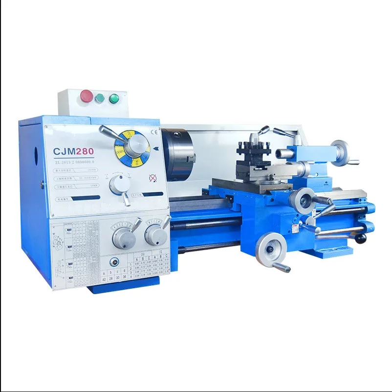 

Small horizontal desktop bench lathe machine CJM280