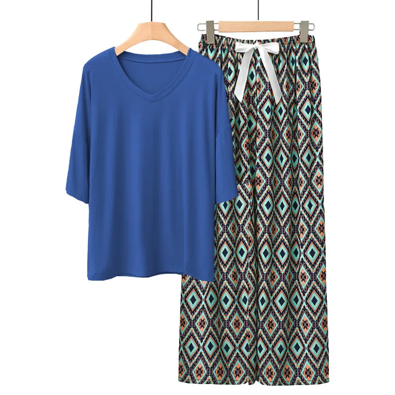 

Женские пижамные комплекты 2026: Новинка весны-лета, повседневная домашняя одежда из модала, комплект из 2 предметов для сна и отдыха (Conjuntos De Pijama)