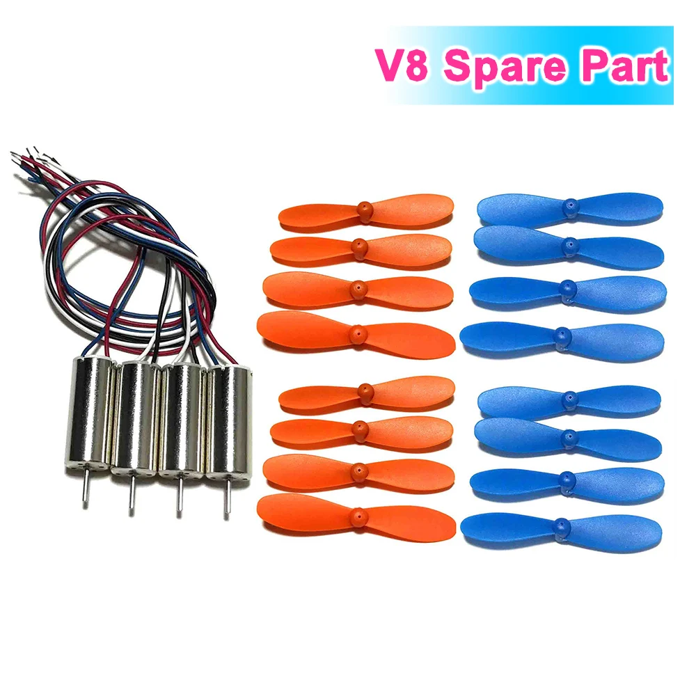 

4DRC V8 4D-V8 Mini Drone Spare Part CW CCW Motor Engine / CW CCW Blade Propeller Wing Replacement Accessory