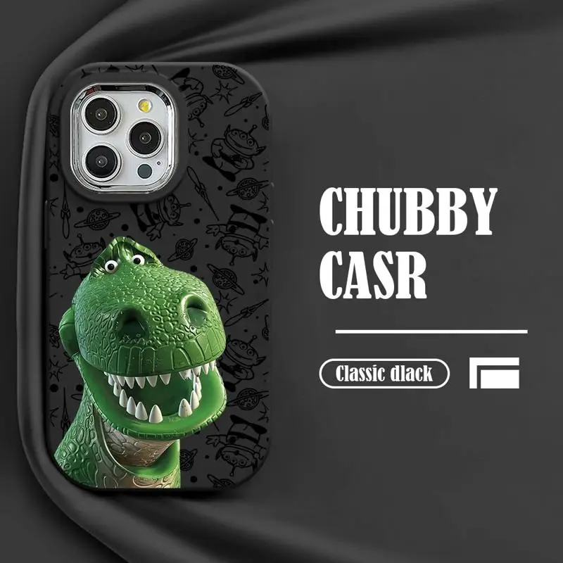 phone case for Apple iPhone 15 14 Pro funda 11Pro Max 11 12 Plus 13pro max 15plus 11pro coque Cover Three Eyed Monster Alien Rex