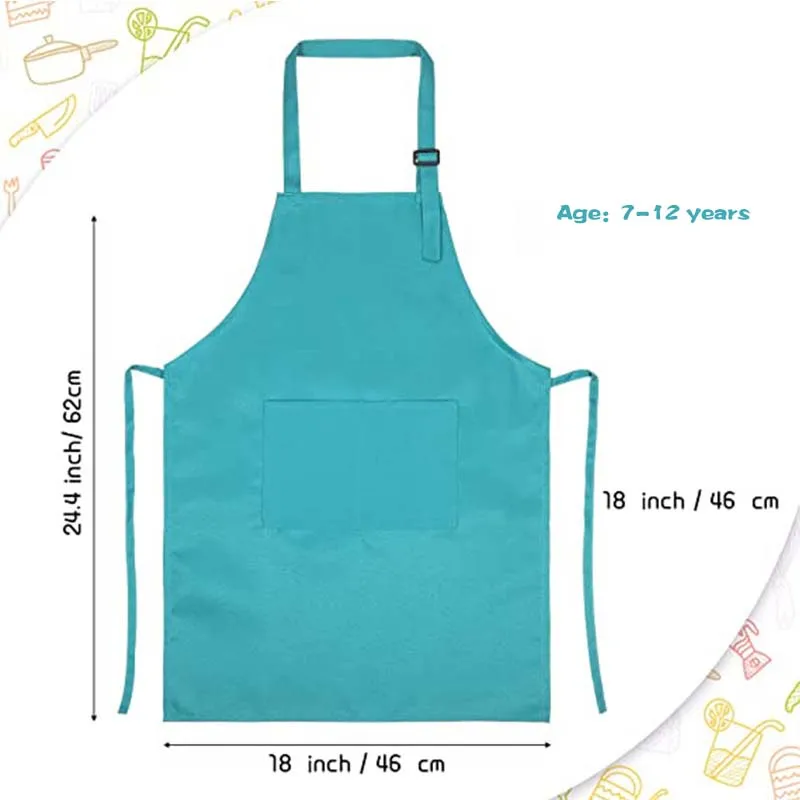 Cheap Wholesale Children Adult Parent-child Chef Apron Painting Cooking Class Suit Apron and Chef Hat in Stock