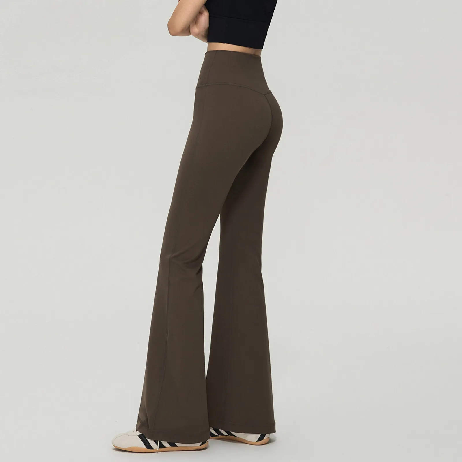 Yoga-Hosen mit hoher Taille, Bauchstraffend, Po-Formend, für den Außenbereich, zum Laufen, eng anliegend, figurformend, Sport- und Fitness-Leggings – Detail 5