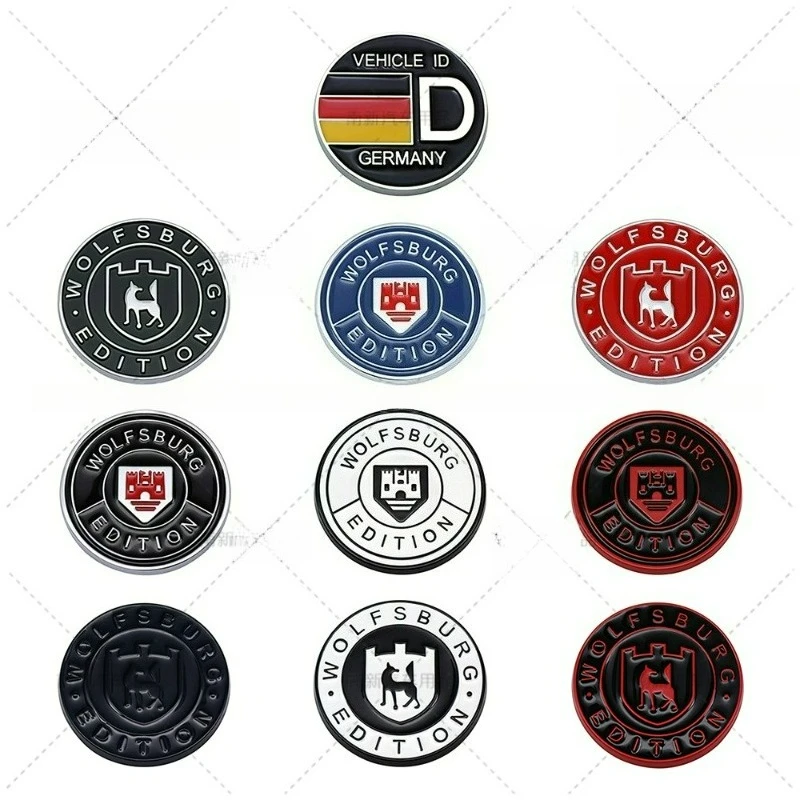 

High-quality Modification 3D Metal Alloy Car Stickers German Wolfsburg Scratch Cover DIY Decorative Car Accessories