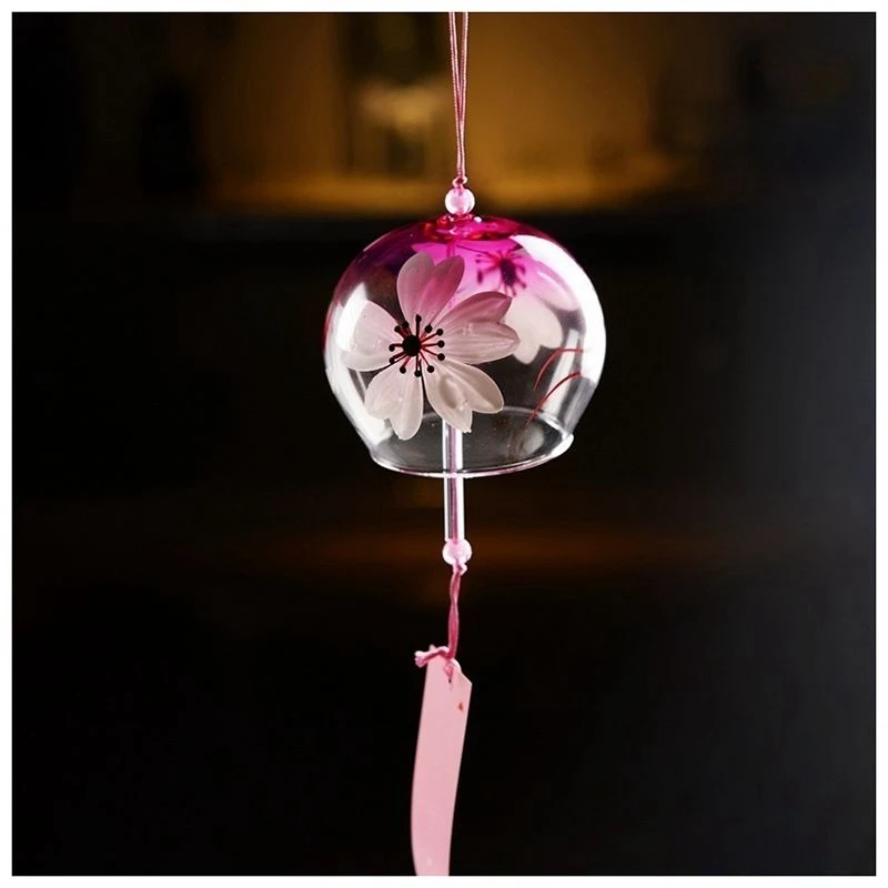 2X Creative Japanese Handmade Glass Painting And Wind Chimes Door Decoration Gift For Girls Style 5