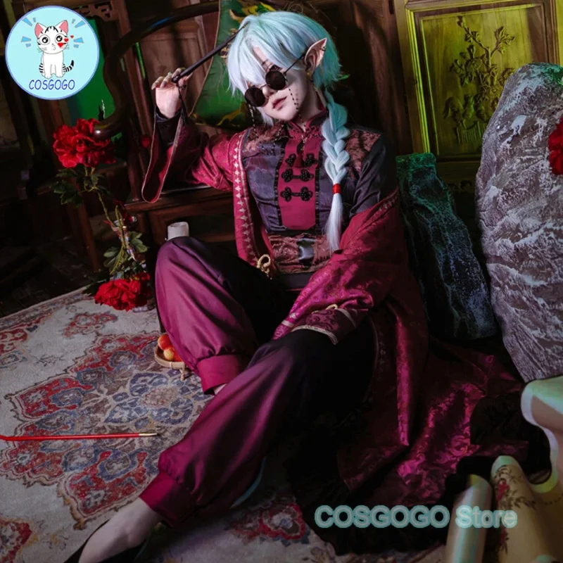 NIJISANJI Vtuber Kuzuha Cosplay Costume Halloween Garment of Traditional Chinese Style Outfits Women Men New Suit Wig Shoes