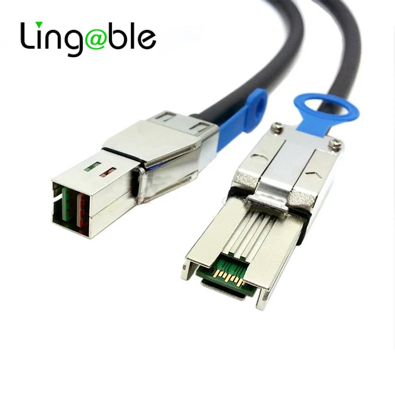 

Lingable внешний HD Mini SAS 36P SFF-8644 к Mini SAS 26-контактный кабель SFF-8088 1 м с кабелем IC для сервера