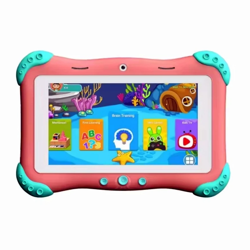 Tableta PC con Android 4,4, dispositivo de 7 pulgadas, A33, Ram 512mb de ROM, 8GB, cámara Dual, cuatro núcleos, 1024x600 píxeles, 1 Conector DC