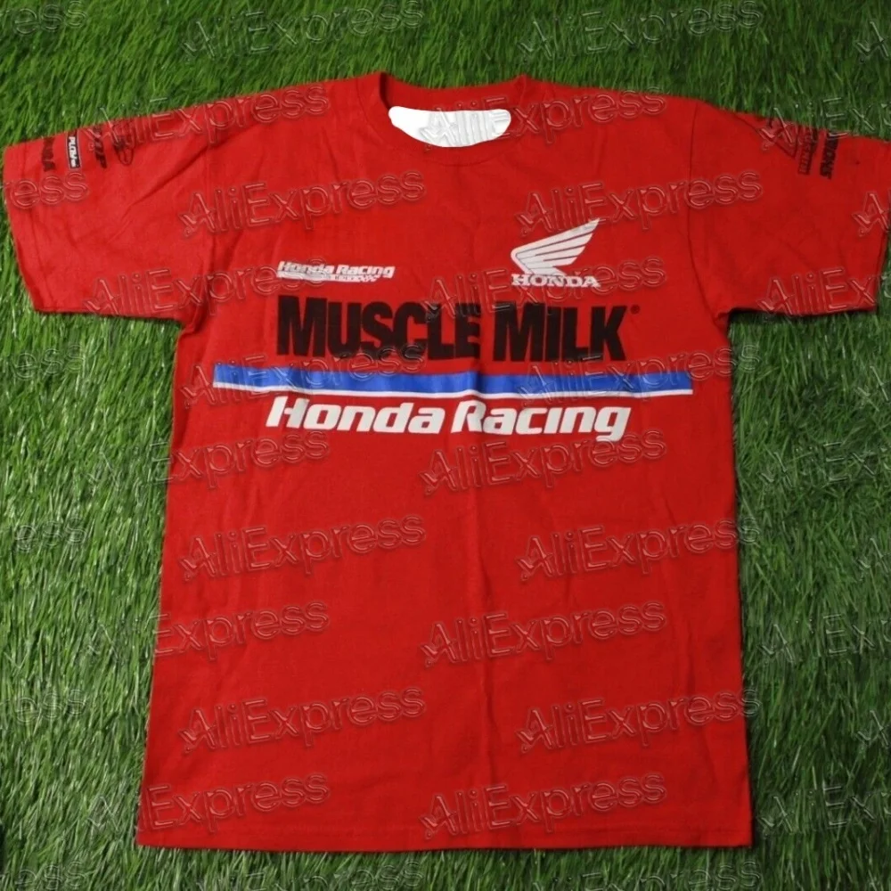

Мужская мода Honda 2025 для гонок на мотоциклах, мужская и женская повседневная дышащая быстросохнущая спортивная футболка Honda для бездорожья и велосипеда