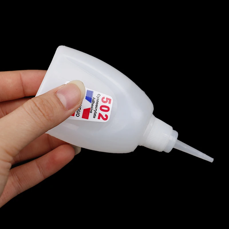 1Pc colla Super liquida 502 adesivo cianoacrilato istantaneo ad asciugatura rapida forniture per ufficio in vetro metallo gomma forte legame